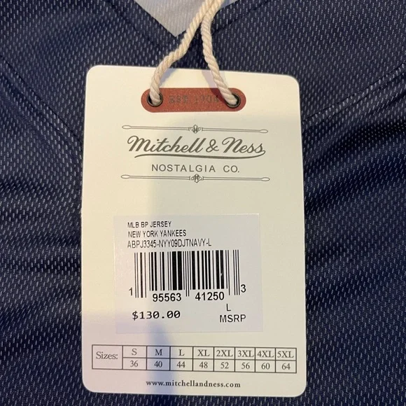 New York Yankees Derek Jeter Navy Short-Sleeve Baseball Jersey - Picture 5 of 5